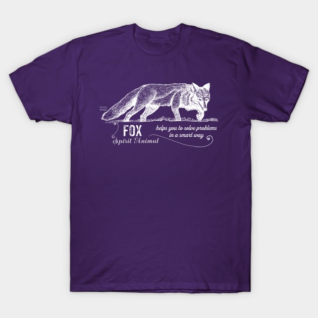 Spirit animal - Fox - white T-Shirt by mnutz